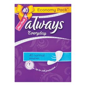 Always Pantyliners 40's Unscented Normal