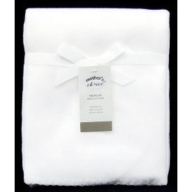 Mothers Choice White Flannel Receiver Blanket 2753