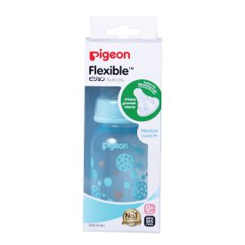 Pigeon Flexible Teat Standard Neck Bottle 120ml 0m Plus Circles