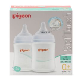 Pigeon Twin Pack Softouch 3 Bottle 160ml Small