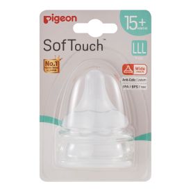 Pigeon Softouch 3 Peristaltic+ Teats Two Piece