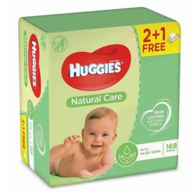 Huggies Natural Care Wipes 3 Pack - 330048