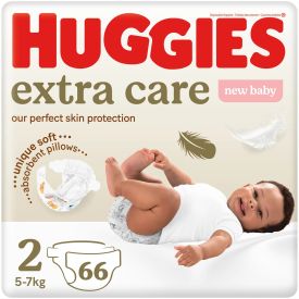 Huggies New Baby Extra Care Size 2 66's - 135831