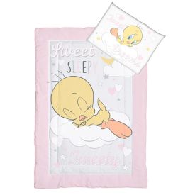 Tweety Baby Cot Comforter Pink/Yellow