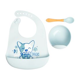 Squiggle 3 Piece Feeding Set Blue