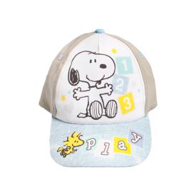 Snoopy Peak Cap 48cm Teal/grey