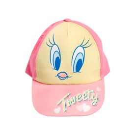 Tweety Peak Cap 48cm Pink/yellow