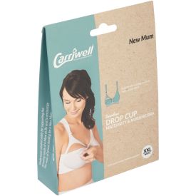 Carriwell Seamless Drop Cup Bra White Adjustable  Medium